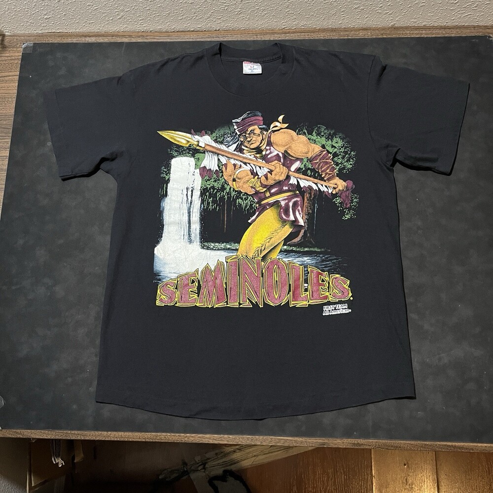 Vintage FSU Shirt Florida State University 1990s Champions Seminoles Waterfall